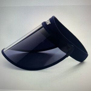 SOVIS adjustable visor: 99% UVA protection, soft navy band for men or women.